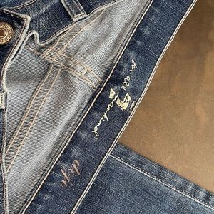 7 for all mankind flare leg jeans. Dojo.